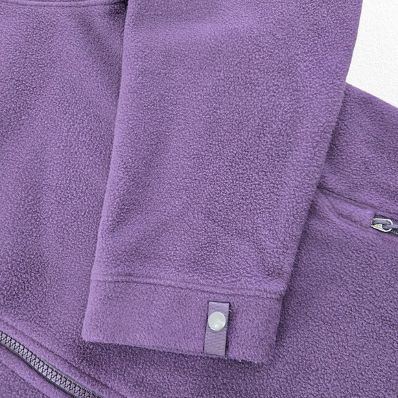 The North Face Purple TKA 100 Glacier Fleece Full Zip Collared Jacket Size XL - Picture 2 of 10